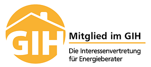 Das Logo der GIH für Mitglieder der Interessenvertretung für Energieberater in Bayern