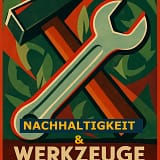 Das Bild zeigt einen Hammer und einen Schraubenschlüssel, die über Kreuz liegen. Es symbolisiert, dass Nachhaltigkeit im Alltag auch bedeutet, die richtigen Werkzeuge einzusetzen.