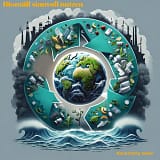 Das Bild deutet eine mögliche Kreislaufwirtschaft in unserem Alltag an. Gerade der täglich anfallende Biomüll lässt sich sinnvoll im Haushalt weiter nutzen. Als Dünger, Kompost oder Antrieb für eine Biogasanlage leistet Biomüll noch einen wichtigen Beitrag zu einer nachhaltigen Gesellschaft.